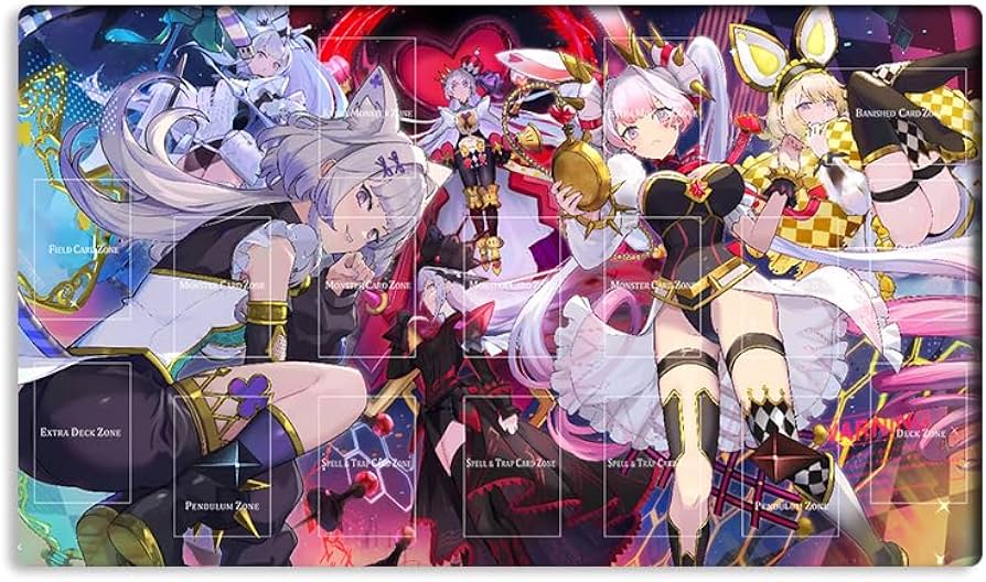 Amazon.com: Mlikemat New Playmat Malice P White Rabbit TCG OCG CCG